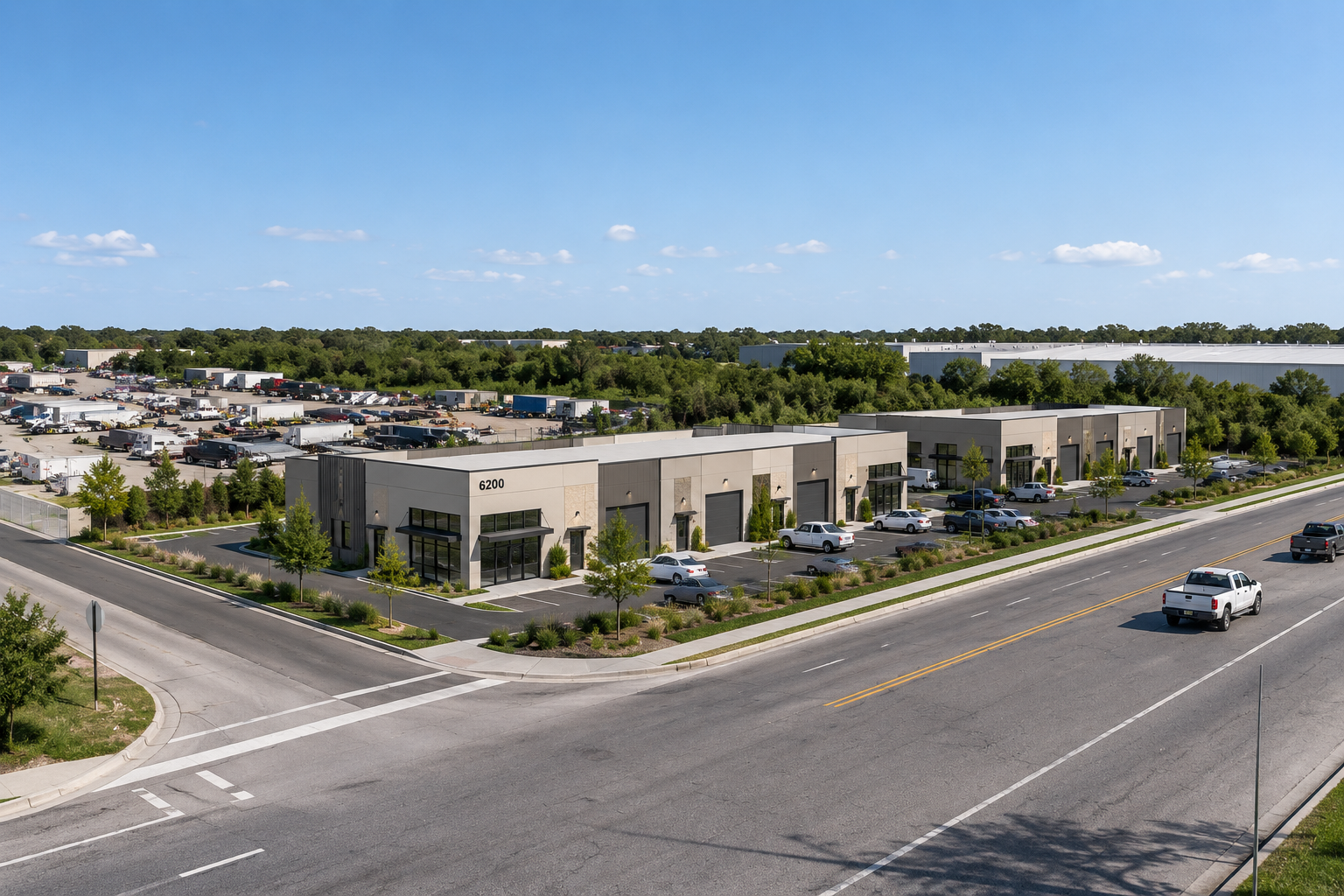 Industrial flex buildings at 450 Tower Road